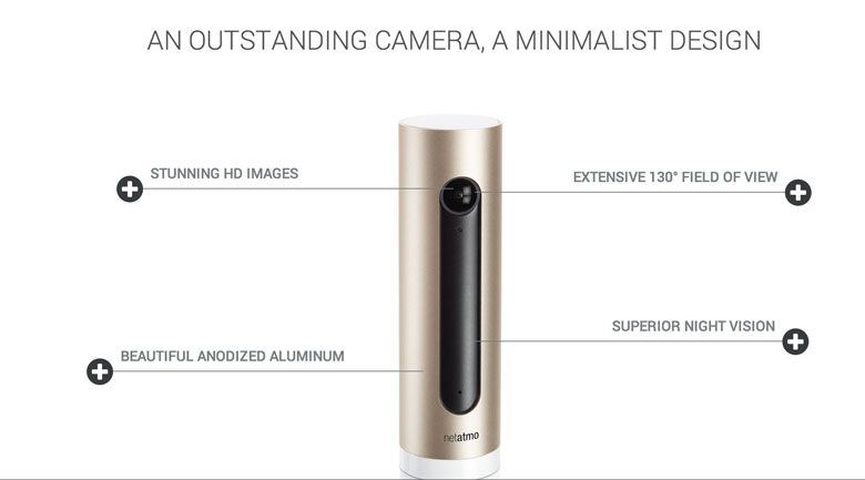 Conception de la caméra connectée à reconnaissance faciale Netatmo Welcome