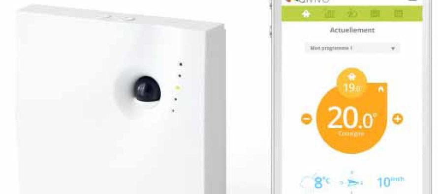 Thermostat connecté Qivivo commande à distance via Smartphone