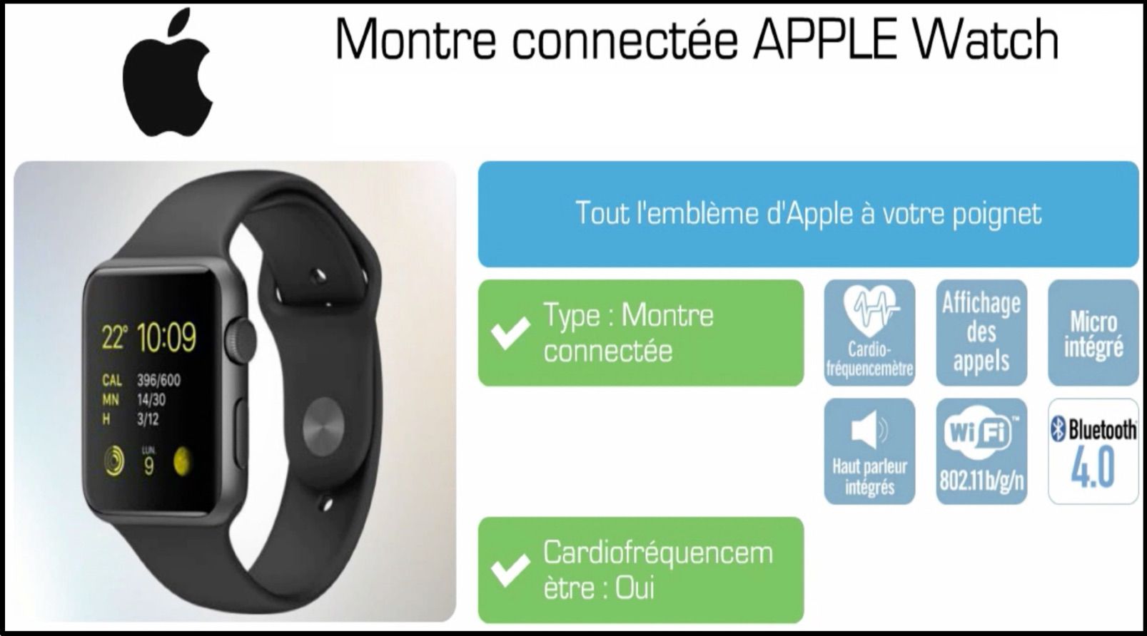 Apple WatchOS 3montre connectee sport