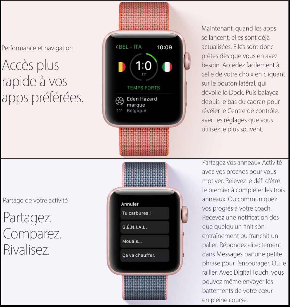 Apple Watch OS 3 montre connectee-maison connectee