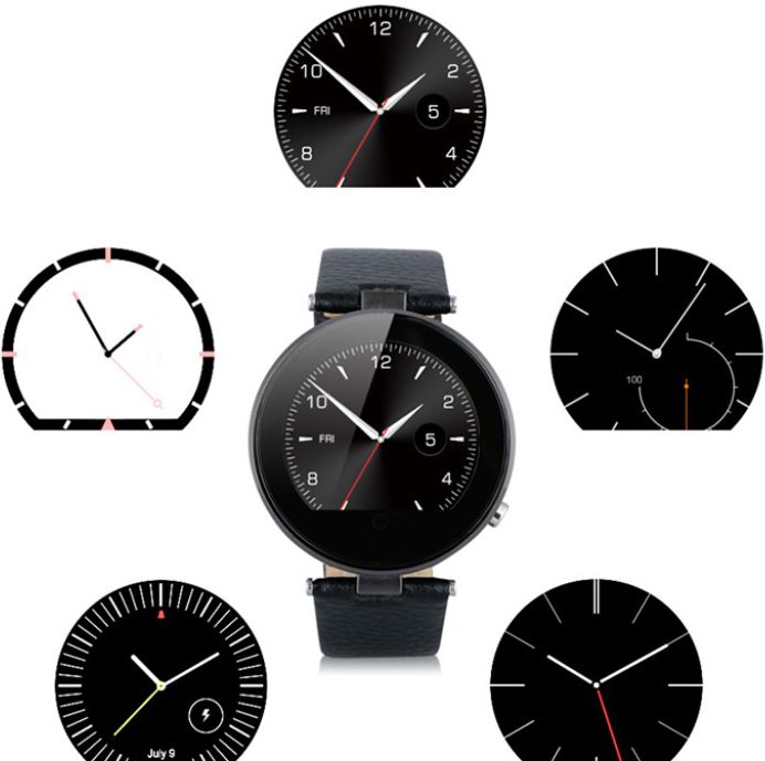 Différents affichages de la Smartwatch ZGPAX S365