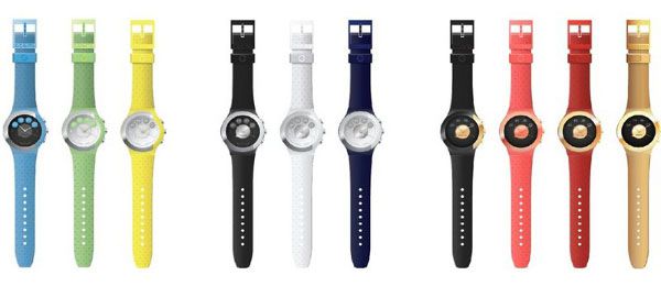 La montre connectée Cogito Fit est disponible en plusieurs couleurs.