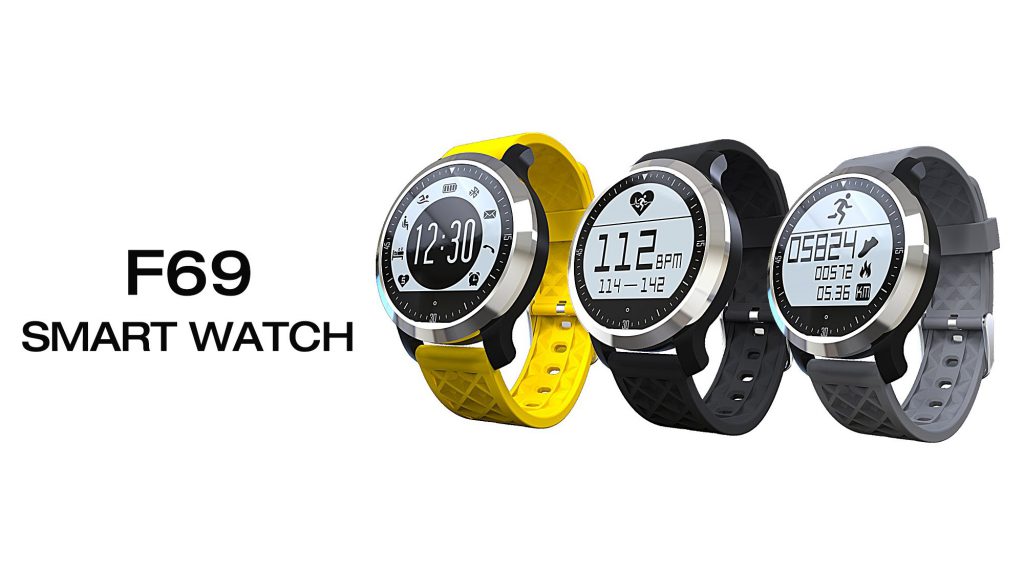 Makibes F69 Montre intelligente IP68 Fitness moniteur de fréquence cardiaque et natation pour IOS Android - Smartwatch-montre connectée étanche