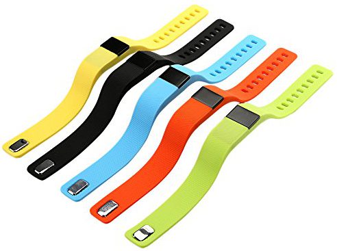 Le bracelet connecté OSAN Sport est disponible en plusieurs couleurs.