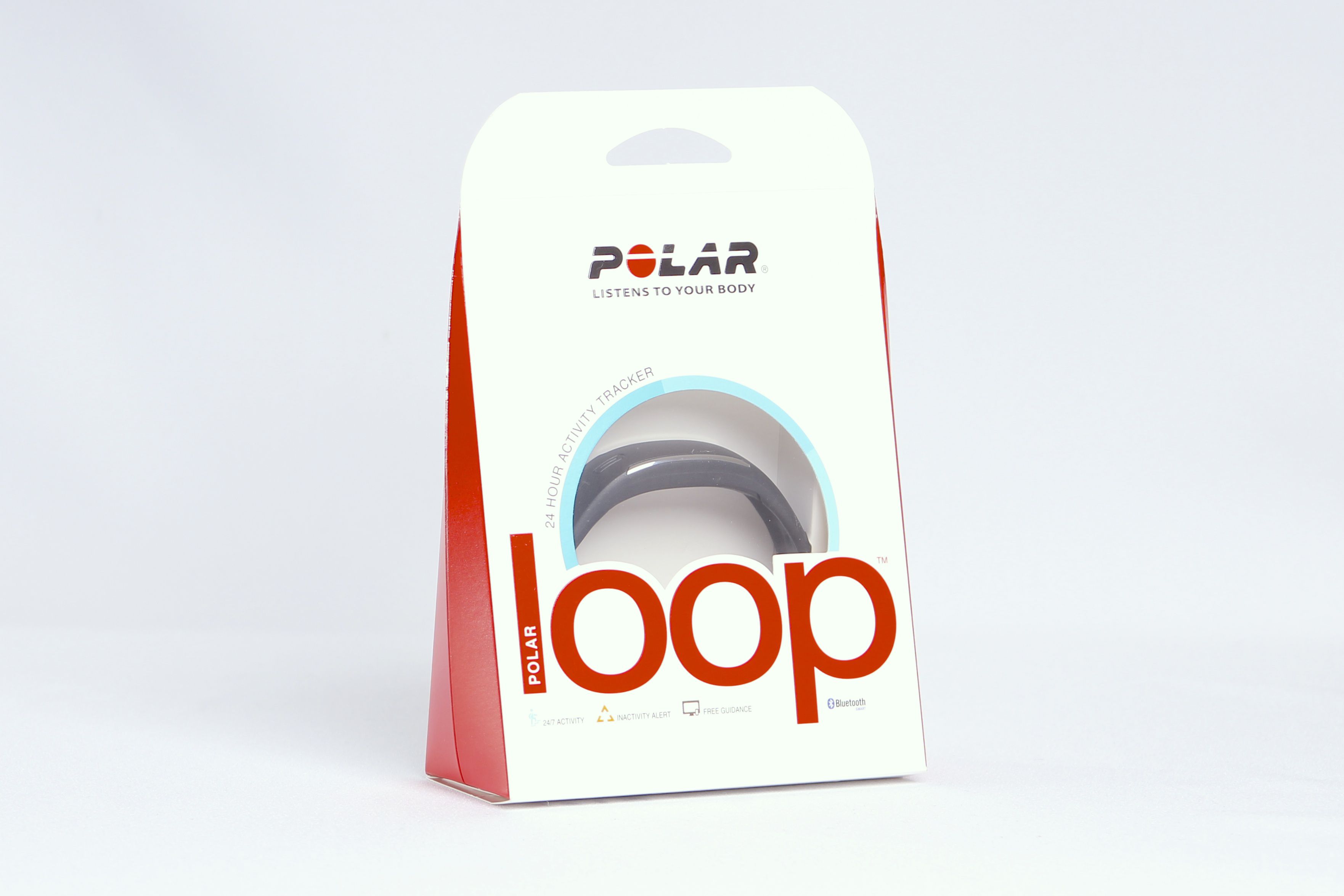 Le bracelet connecté Polar Loop dans son emballage