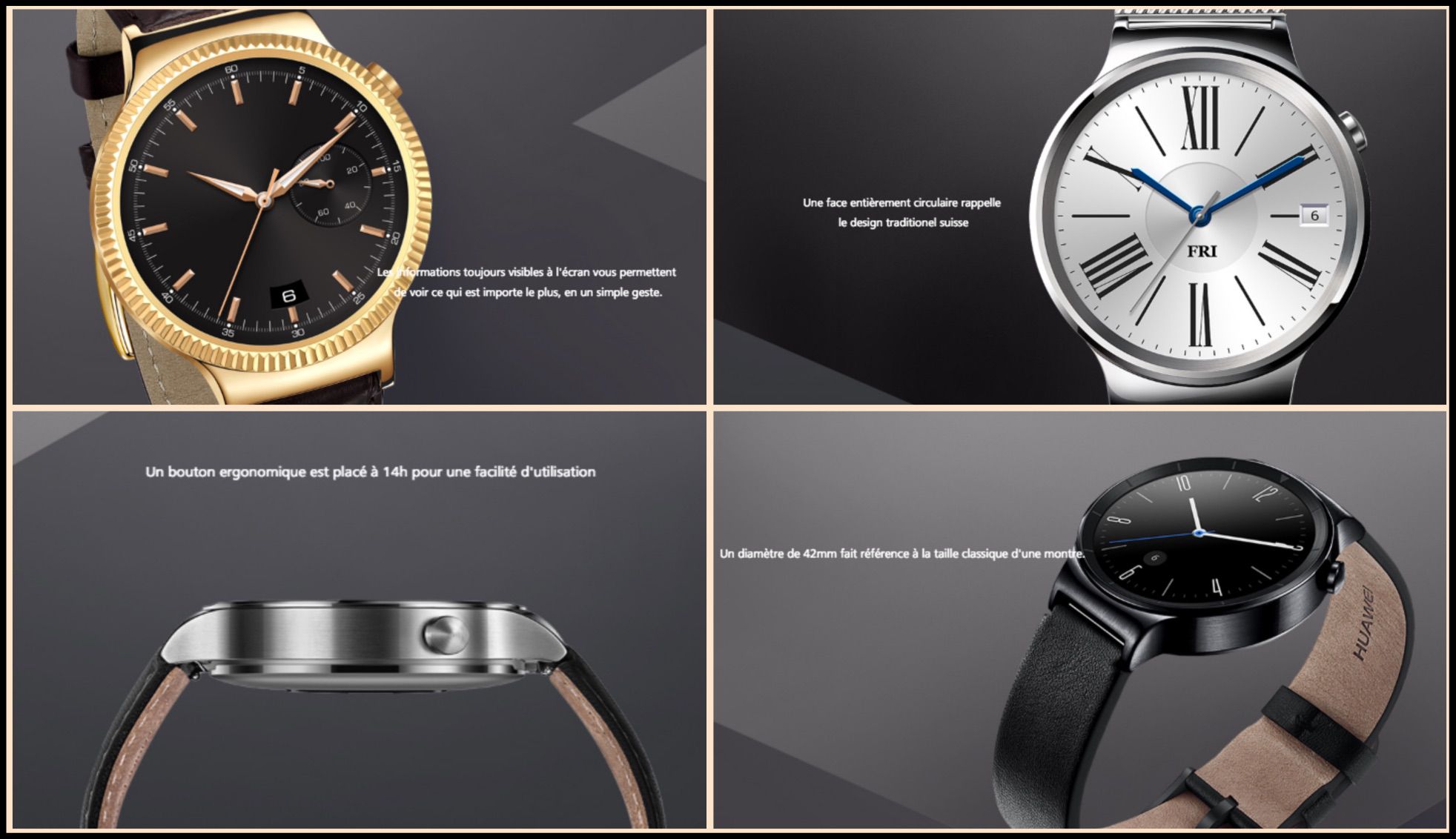montre connectée HUAWEI Watch montre chinoise