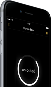 Interface de l'application smartphone de la serrure connectée Noki