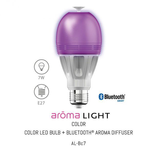 Ampoule connectée color diffuseur d'huiles essentielles Aromalight Awox AL-BC7: Caractéristiques