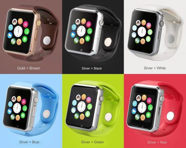 La montre connectée A1 smartwatch est disponible en plusieurs couleurs selon le goût et la convenance de chaque utilisateur
