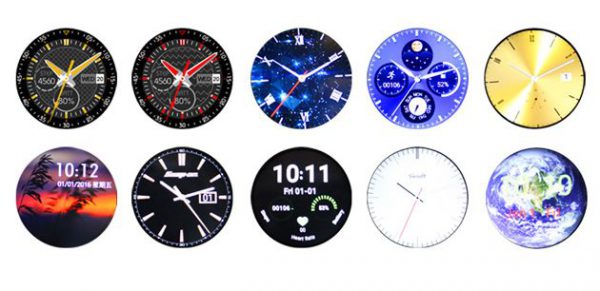 Les différents thèmes d'affichage de la montre intelligente ZGPAX S99A